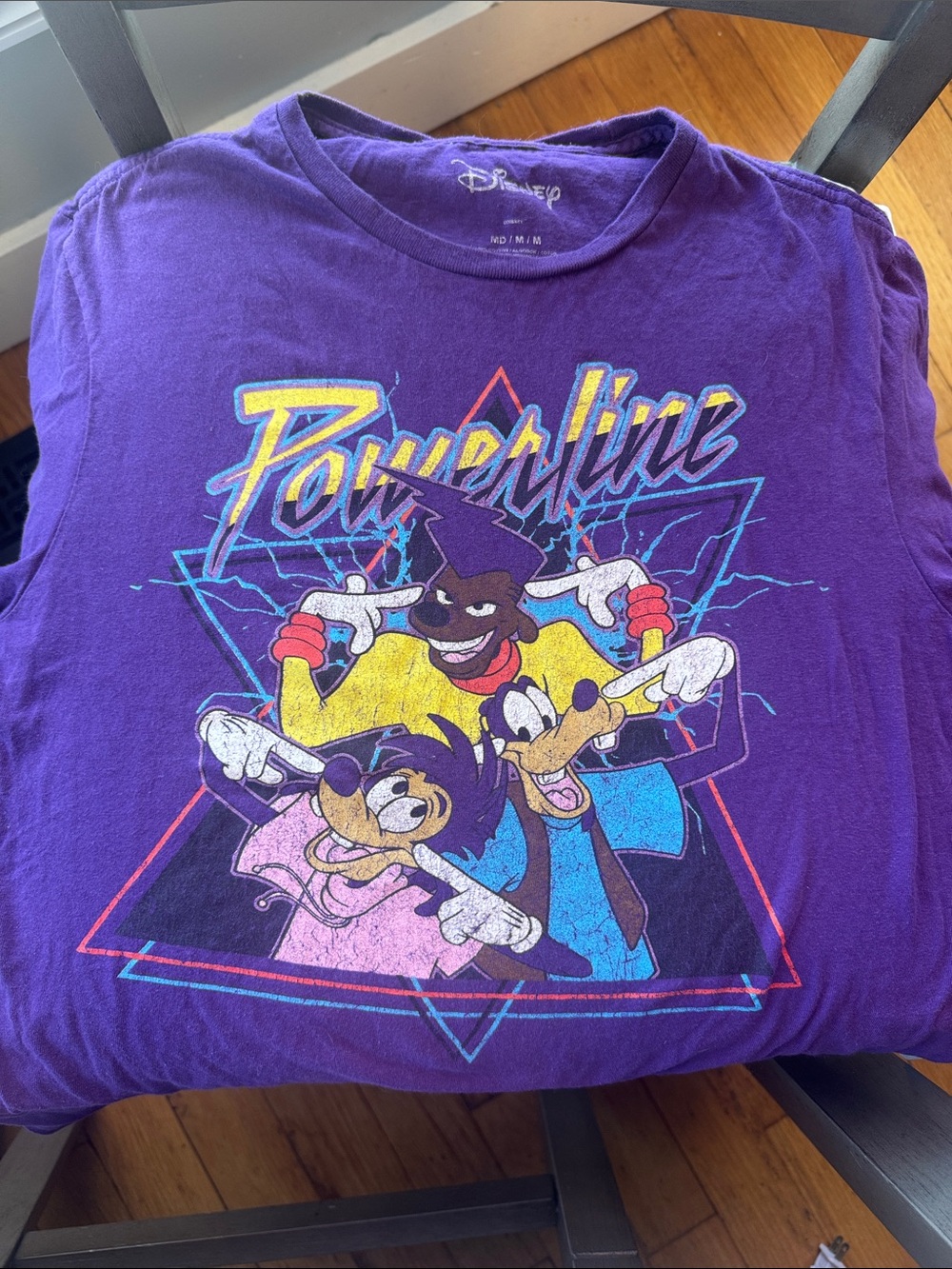 Disney Goofy Movie Powerline Purple Hot Topic Tee shirt size M